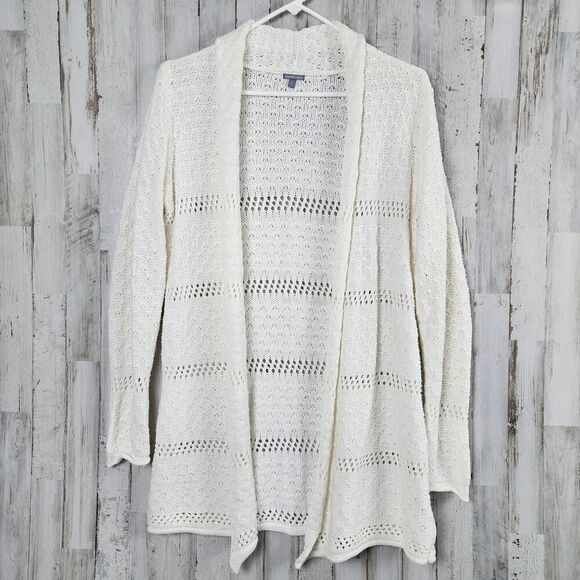 Charlotte Russe Cardigan White Sweater Size Large - Picture 1 of 9